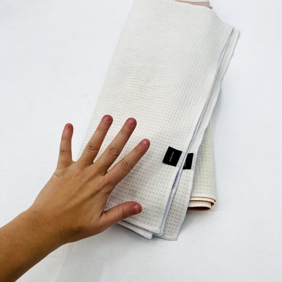 Geometry Ombre Blue & orange Dish Towel Set (5) - Picture 8 of 8